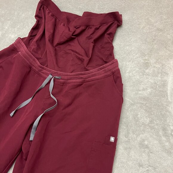 FIGS Yola Maternity Scrub Pants Maroon Size Women's XXL - Picture 2 of 13